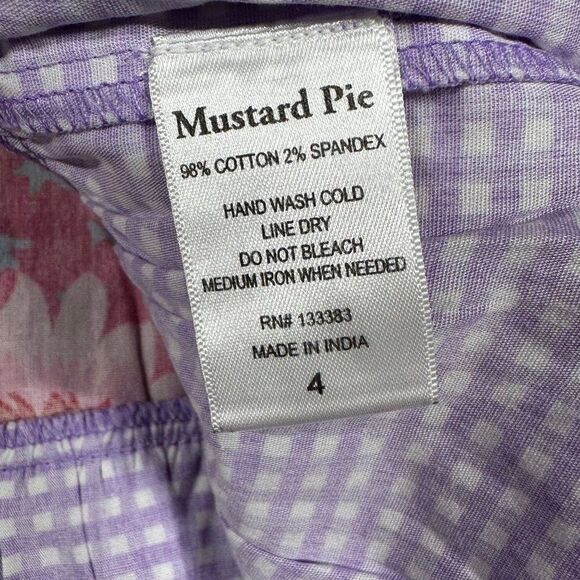 Girls NWT Mustard Pie Magnolia Pie Ruffled Tiered Dress Size 4 - Picture 8 of 8